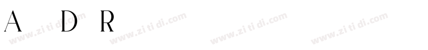Adelard Demo Regular字体转换
